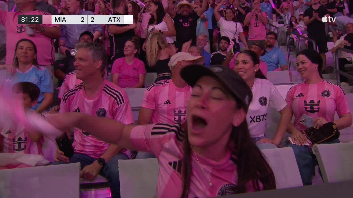 Luis Suárez does what he does best! 🇺🇾 All level in Miami. 📺 Apple TV: