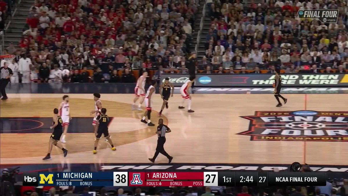 Aday Mara AND-1 🗣️ #MarchMadness Michigan Men's Basketball