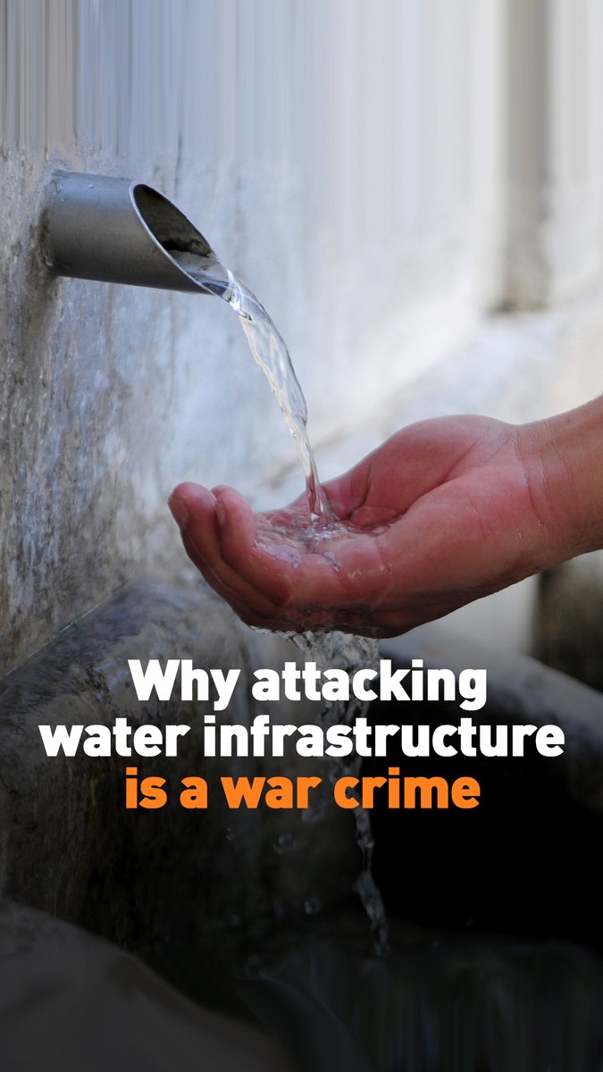 🇮🇷 Strikes are hammering Iran’s water infrastructure, shattering desalination plants and reservoirs, pushing clean water access into crisis. And civilians are the ones feeling it most.