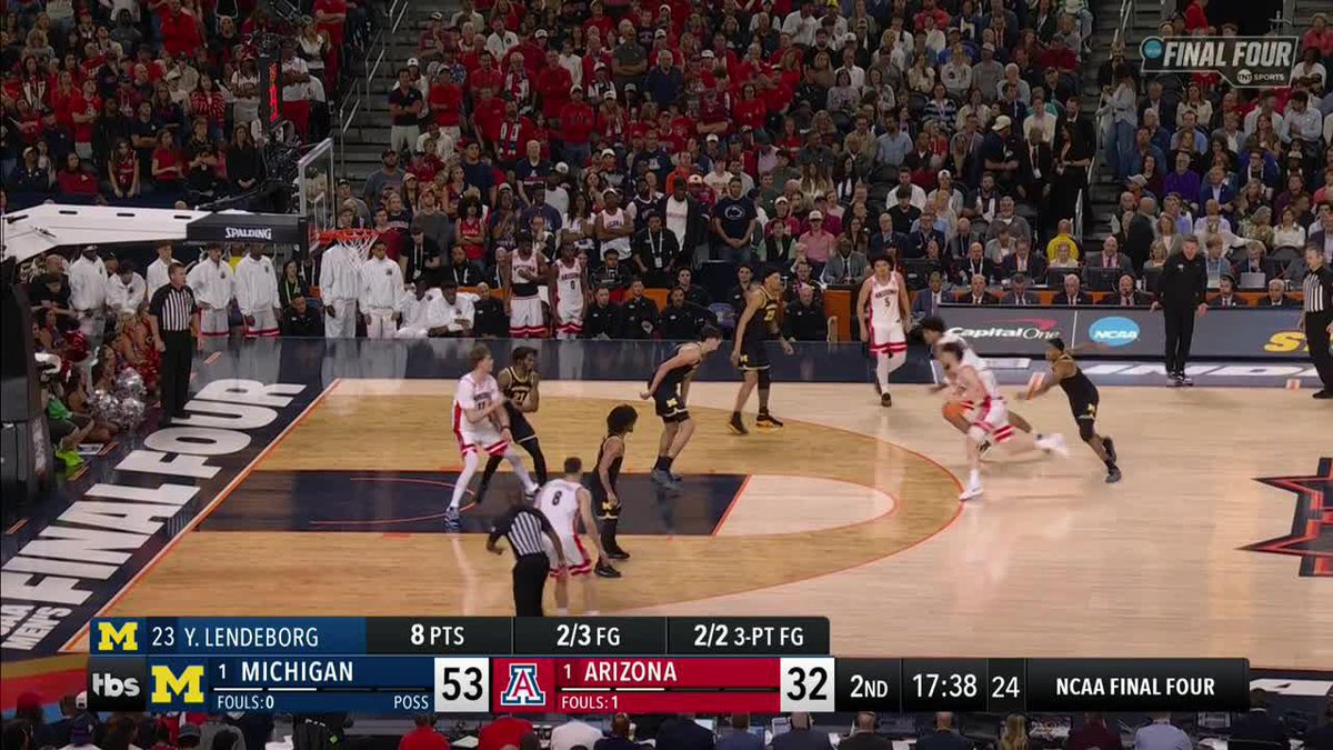 MCL sprain and ankle injury not stopping Yaxel Lendeborg 💪 Watch #MFinalFour on TBS