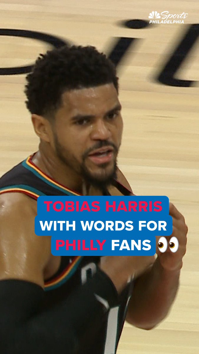 Tobias Harris to the Philadelphia crowd 👀 “Get ready for the fu*kin play-in” (Via NBC Sports Philadelphia)