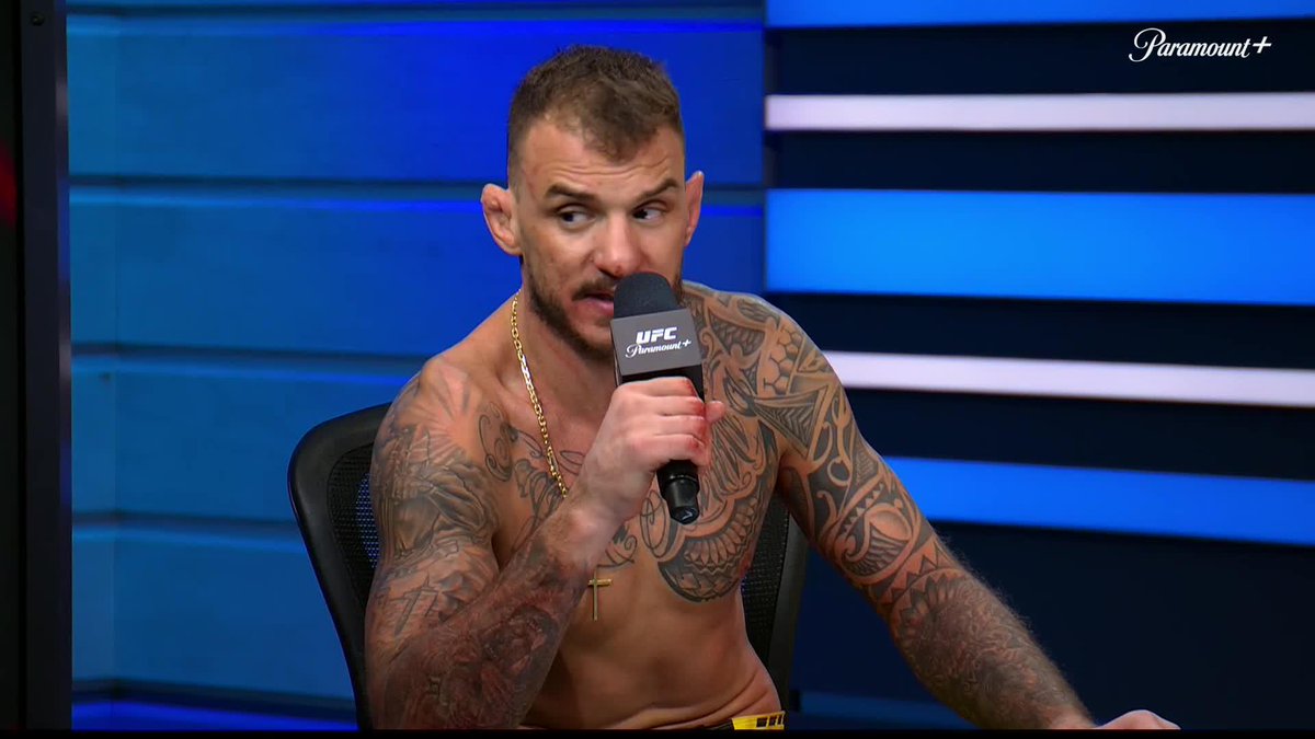 "There is one motherf***er that I have bad blood, and his name is Brian Ortega."