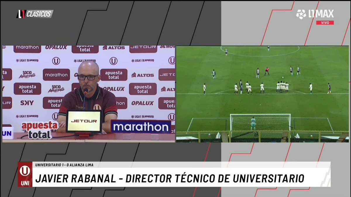 🗣️ Declaraciones de Javier Rabanal "Si Alianza vino a encerrarse, todos lo harán, lo que quiero en la U es ganar títulos, vino mi familia por primera vez y están asombrados por el ambiente, me quise sumar a la celebración con los jugadores" #L1MAX #Liga1 #TorneoApertura