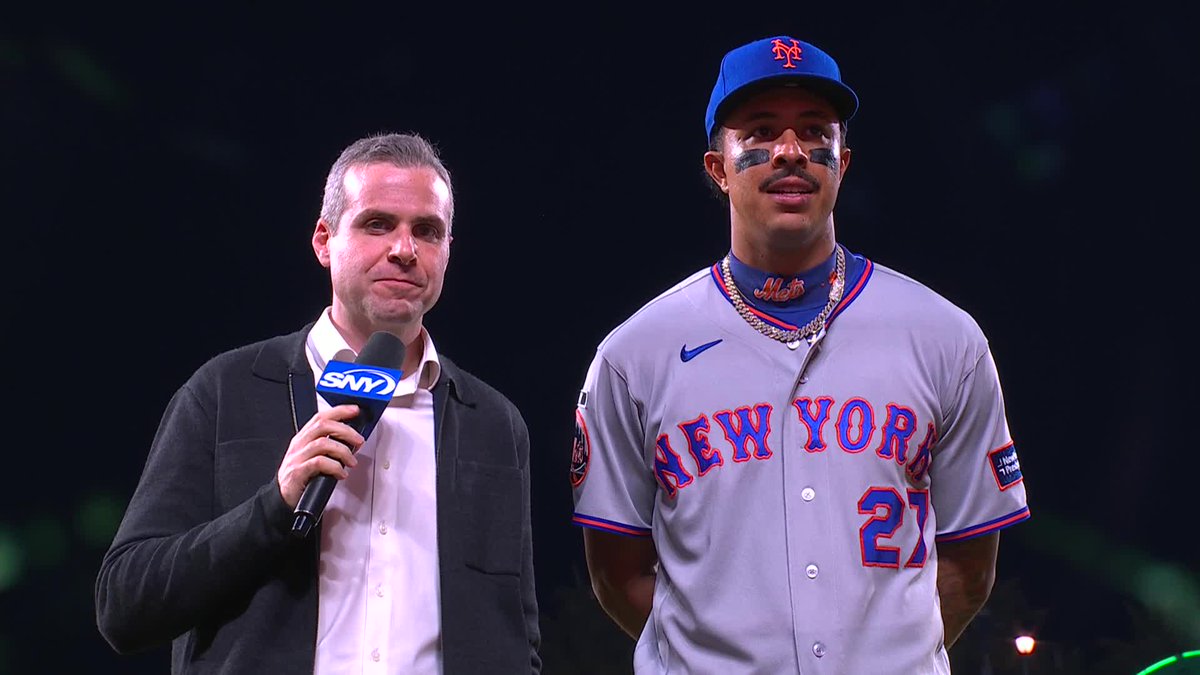 "Right now I feel good, I feel like myself honestly" Mark Vientos catches up with Steve Gelbs after the Mets shut out the Giants 9-0: