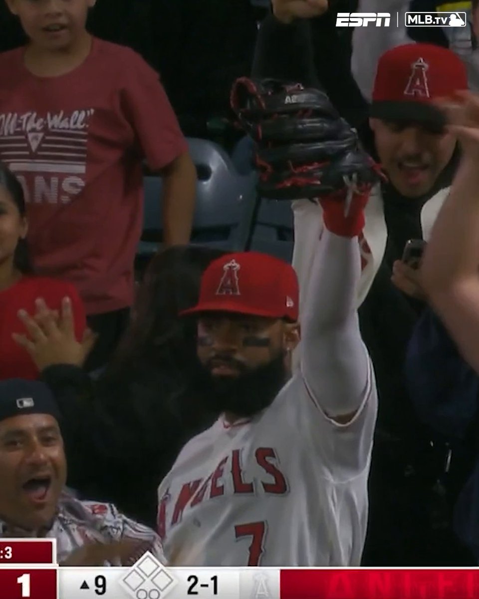 Jo Adell robbed three home runs in one night 😮 ESPN is now the home of watch on the ESPN App