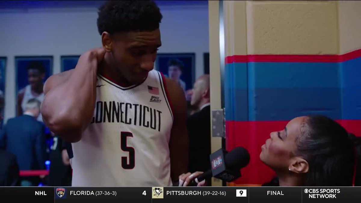 "We're resilient. It starts with our captain Alex Karaban. That guy's been to three National Championship games in four years. Do you know how crazy that is?" UConn Men's Basketball's Tarris Reed Jr. spoke w/ Keiana Martin after advancing to the title game