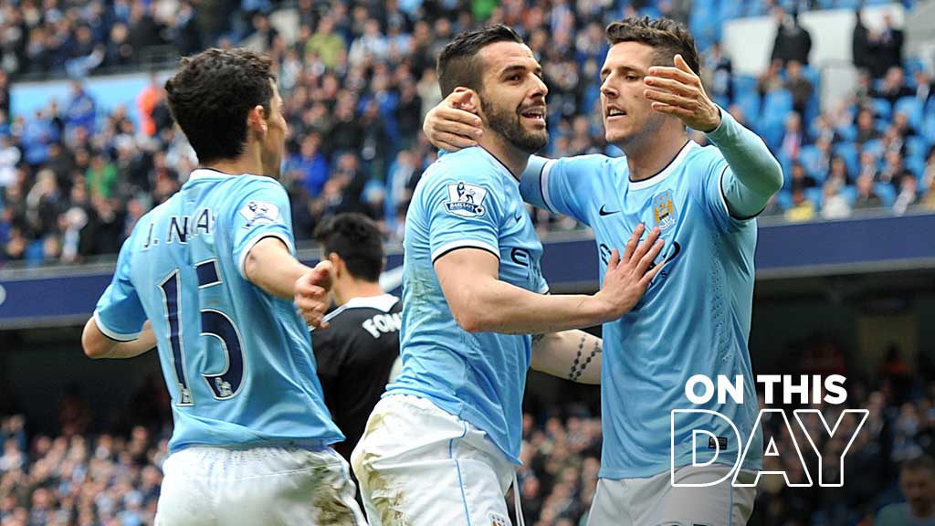 #OnThisDay: #ManCity 4-1 Southampton [2014] ⚽️ [3' P] Yaya Touré ⚽️ [45'] Samir Nasri Official ⚽️ [45+2'] Edin Džeko ⚽️ [81'] Stevan Jovetić - ⚽️ [37' P] Rickie Lambert