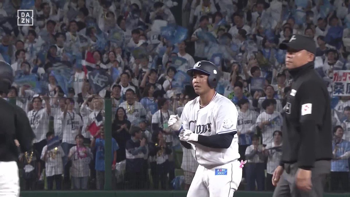 本日5度目の出塁 桑原将志 移籍後初猛打賞 チームとしても今季初の猛打賞 ⚾️西武×楽天 #seibulions #だったらDAZN 野球専用パック「DAZN BASEBALL」 ✔ 月々2,300円(年間プラン・月々払い) ✔ 初月無料キャンペーン中(〜4/19まで) ▶ 視聴はこちら