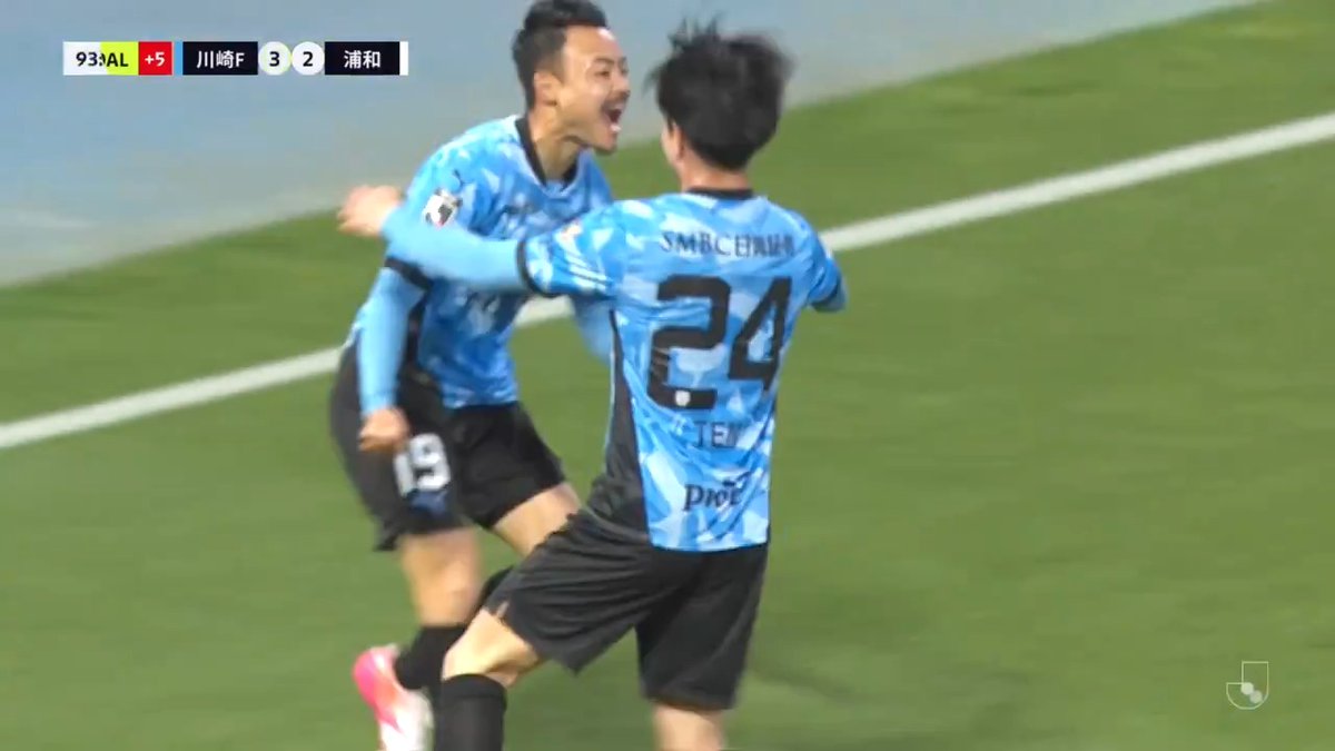 途中出場の河原創が値千金の逆転ミドル弾！✨️ 🎦 ゴール動画 🏆 明治安田Ｊ１百年構想リーグ 地域リーグラウンド 第9節 🆚 川崎Ｆvs浦和 🔢 3-2 ⌚️ 90+4分 ⚽️ 河原 創（川崎Ｆ） #Ｊリーグ