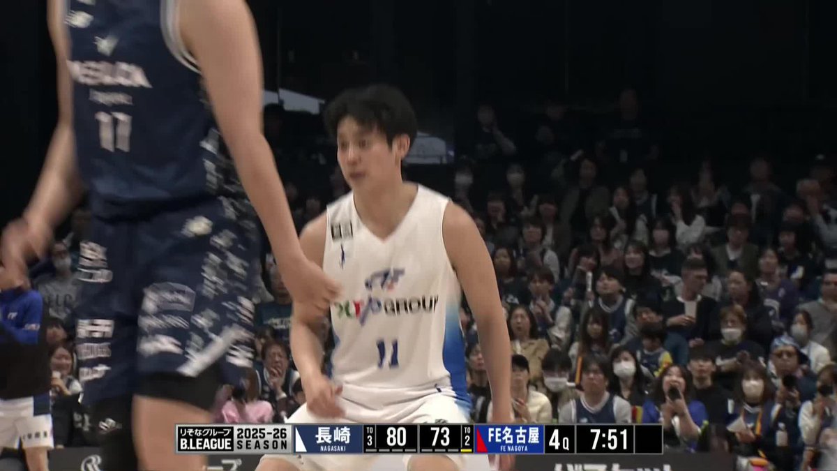 FE名古屋#11 月岡熙がBリーグ初3Pシュート成功！ ファイティングイーグルス名古屋 📡バスケットLIVEで生配信中 #Bリーグ #りそなグループ