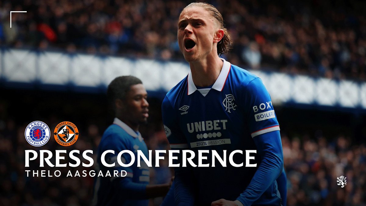 🎙️ Thelo Aasgaard spoke to the media after our win against Dundee United at Ibrox.