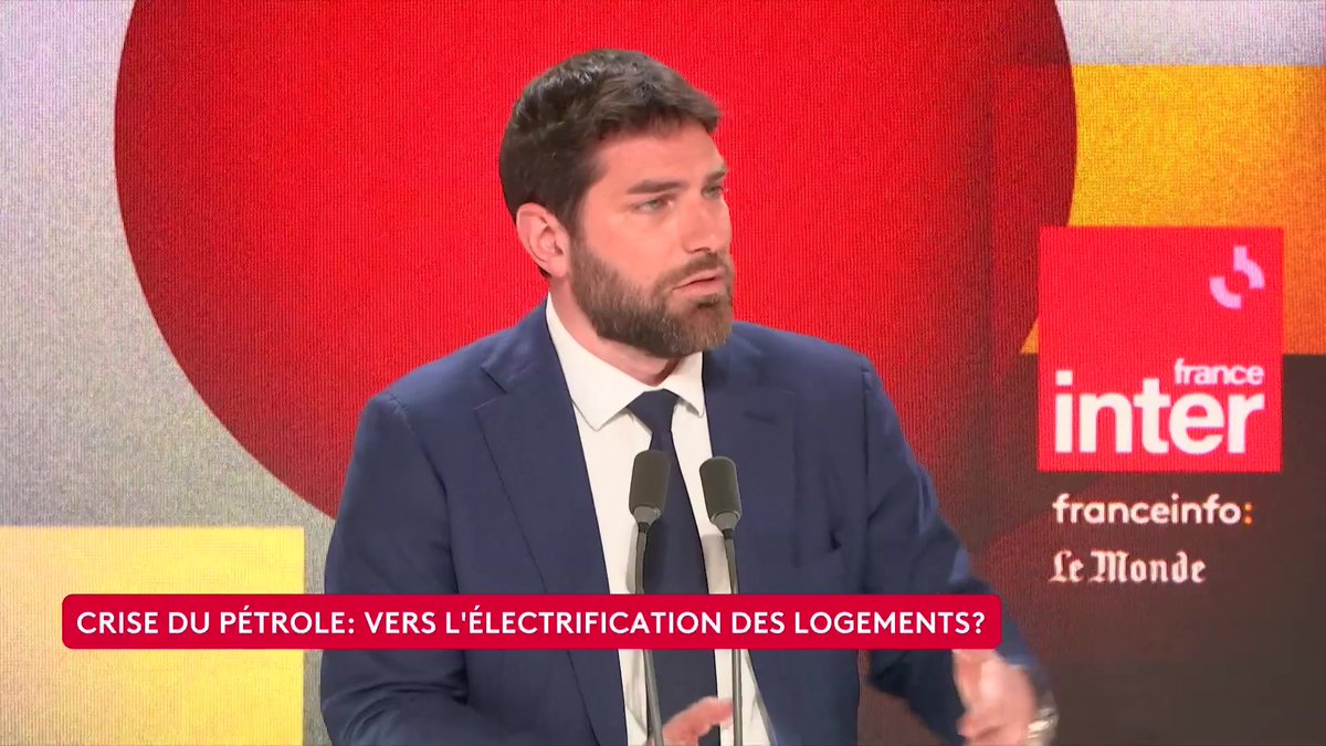 Électrification des logements : "On peut aller très, très vite", assure le ministre de la Ville et du Logement Vincent Jeanbrun. "L'objectif, c'est de flécher les moyens d'accompagnement de l'État." #QuestionsPol