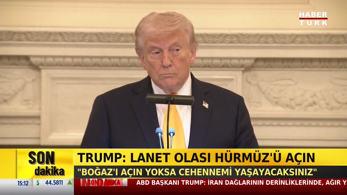 #SONDAKİKA - Trump: Lanet olası Hürmüz'ü açın. "Boğaz'ı açın yoksa cehennemi yaşayacaksınız"