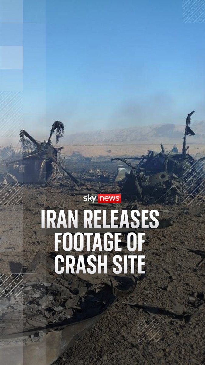 Sky News has verified footage released by Iranian state media of a crash site roughly 45km south of the city of Isfahan. Iran claims that two American C-130 transport aircraft and two Blackhawk helicopters were shot down, however, U.S. officials say their forces had to destroy two of their own aircraft during the rescue mission, according to the Wall Street Journal. 🔗