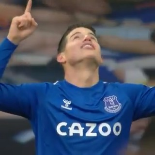 #TalDíaComoHoy en 2021, James Rodríguez marcó su último gol con el Everton. 🇨🇴🥹