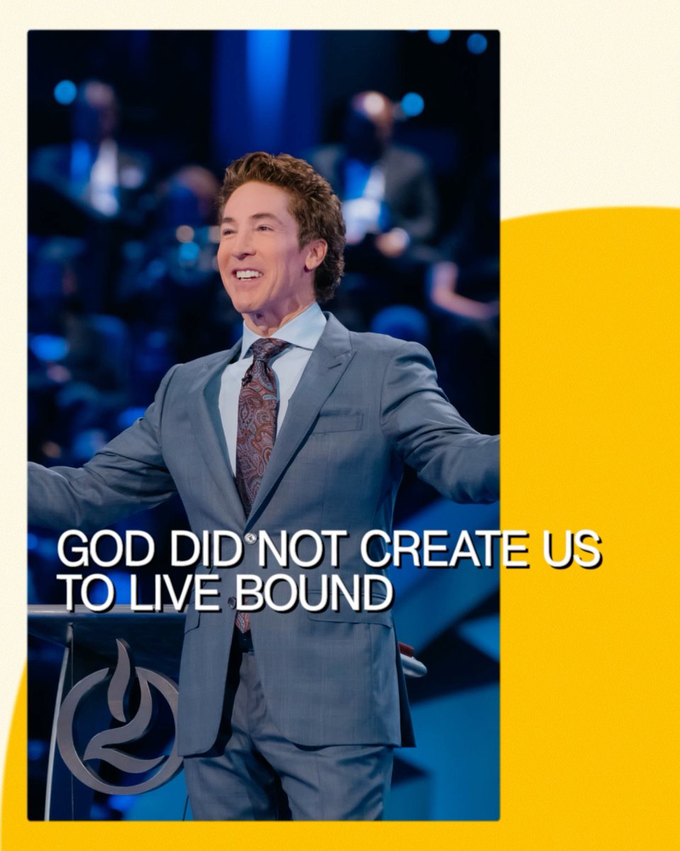 God is the chain breaker. He came to take off of you what the enemy put on you, to loosen the chains, to break the bondages, so you can reach the fullness of your destiny. Tune into Joel’s message today! "Break the Chains":