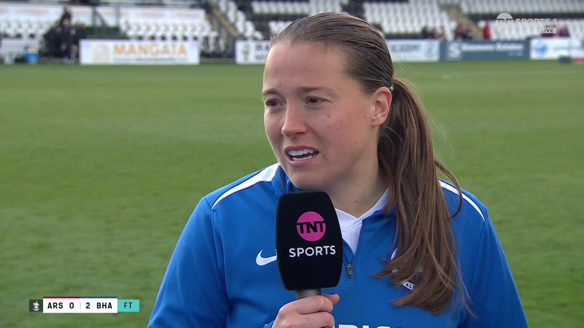 "We're going to do everything to get there" 💪 Player of the Match Fran Kirby praises her teammates following Brighton's impressive win over Arsenal... 🎙️ Jules Breach 📺 TNT Sports and HBO Max