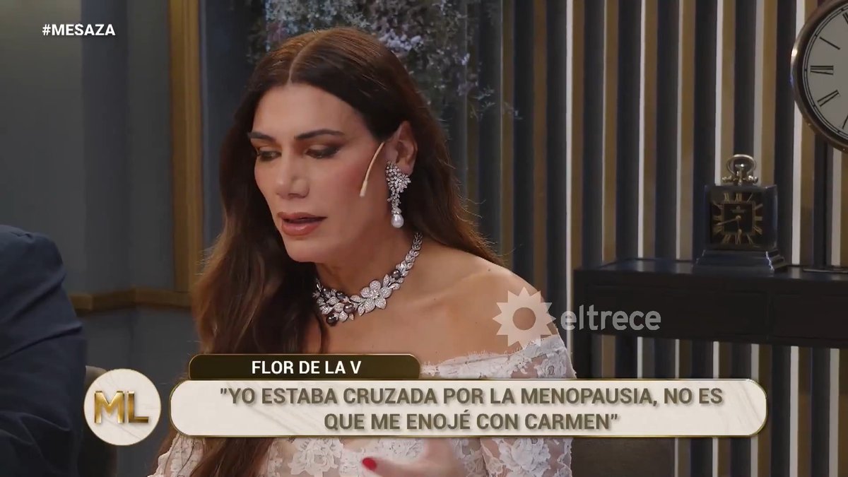 "Menopausia": Por un comentario de Florencia de la V en #LaNocheDeML