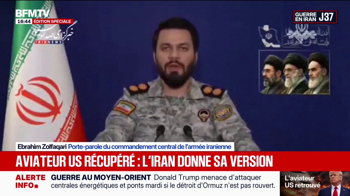 Pilote américain sauvé en Iran: l'Iran donne sa version