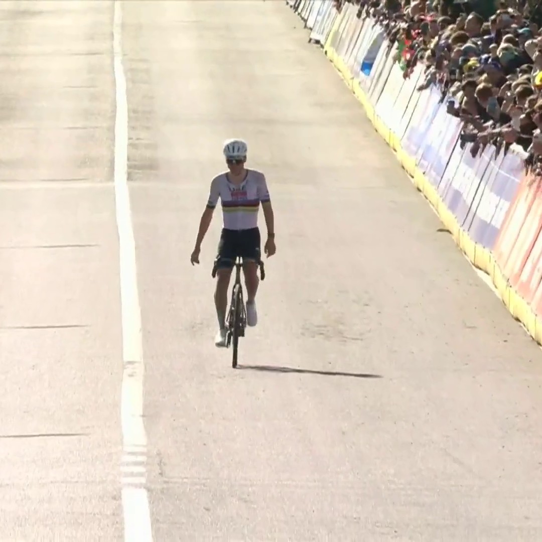 THREE FOR POGAČAR AT FLANDERS 🔥 A hat-trick in Flanders for the world champion, only Paris-Roubaix eludes him for a clean sweep 🫡