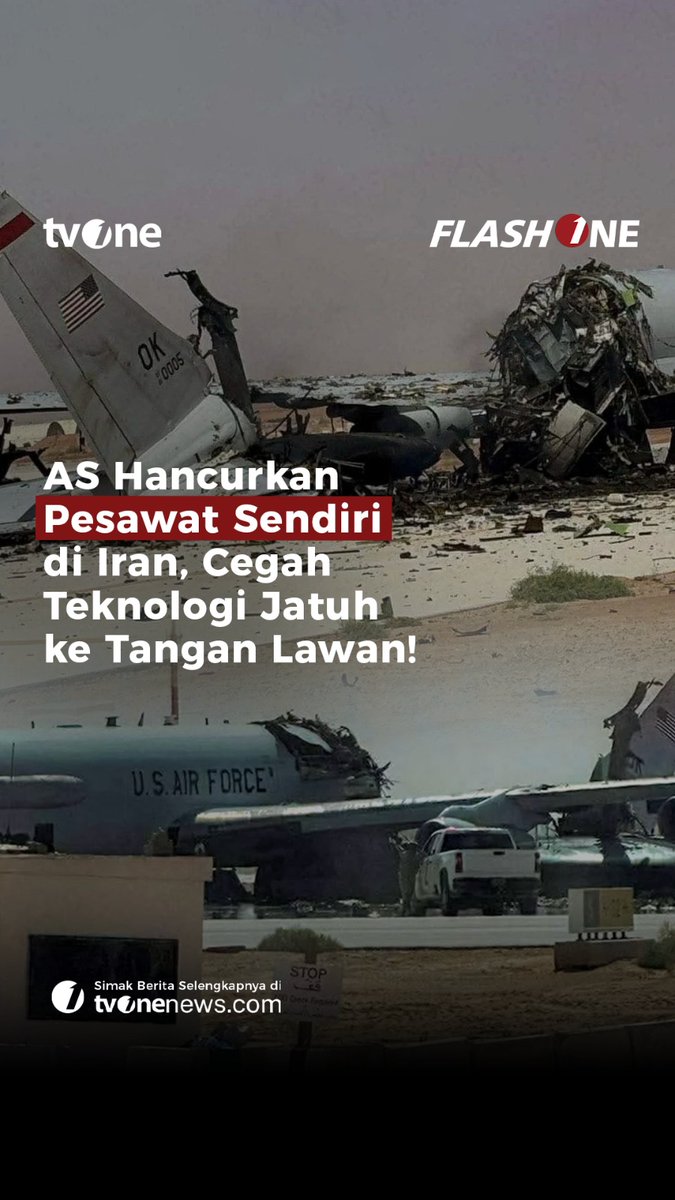 Militer Amerika Serikat dilaporkan menghancurkan sejumlah pesawat dan helikopter miliknya sendiri di wilayah Iran setelah misi penyelamatan awak jet tempur yang jatuh. #ForYourInformation #CariBeritaditvOne #AmerikaSerikat #Iran #TimurTengah #Konflik #FYI05 #ZA03