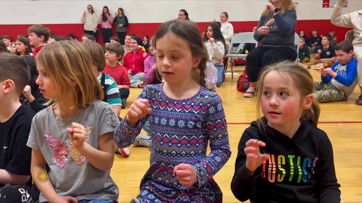 Seven-year-old Ben O'Reilly is the only deaf student in his Campton, New Hampshire, school district. His aide said that he felt isolated at school — until the other students decided to change that. His entire class learned sign language and now, nearly every student and staff member at the school knows some: "You could just watch his world open up with communication. It was amazing."