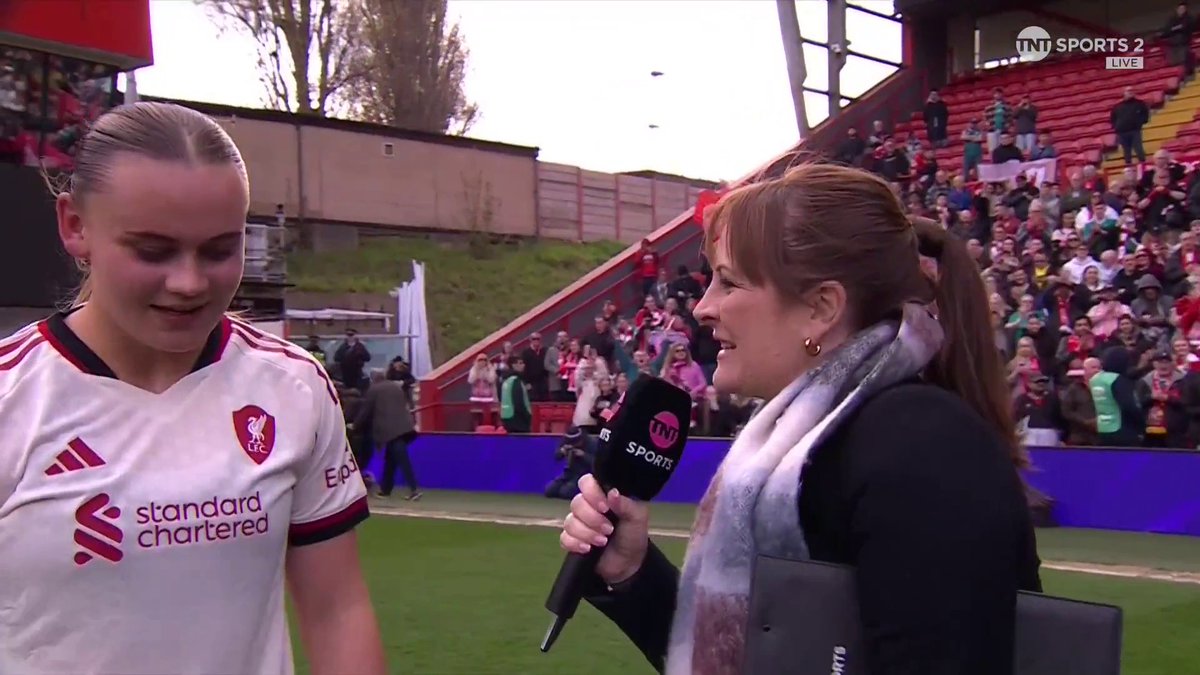 "It was messy... but it was me that put it in!" 🤷♀️ An elated Zara Shaw speaks after putting Liverpool through to the Semi Final of the Women's FA Cup. 📺 Watch live on TNT Sports and HBO Max