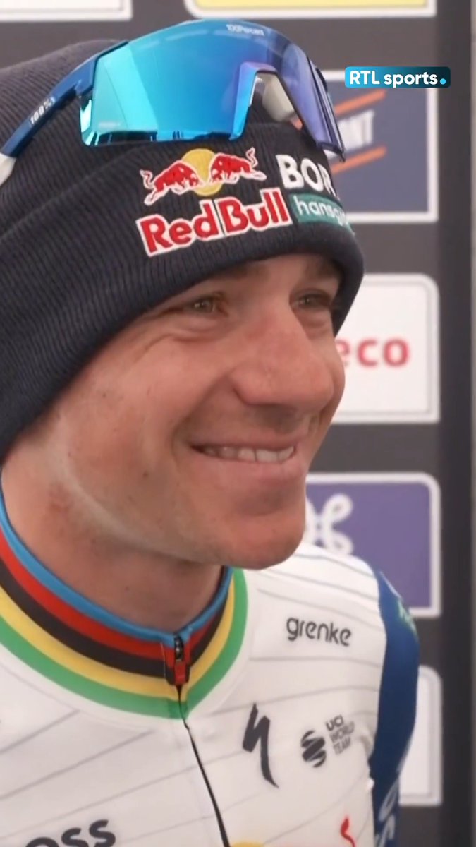 Remco Evenepoel à RTL Sports : "Je suis content de ma course (...) Malheureusement, j'ai été seul très longtemps mais je termine à la place que je mérite je pense (...) Je reviendrai. Paris-Roubaix n'est pas au programme mais on ne sait jamais." #RVV26