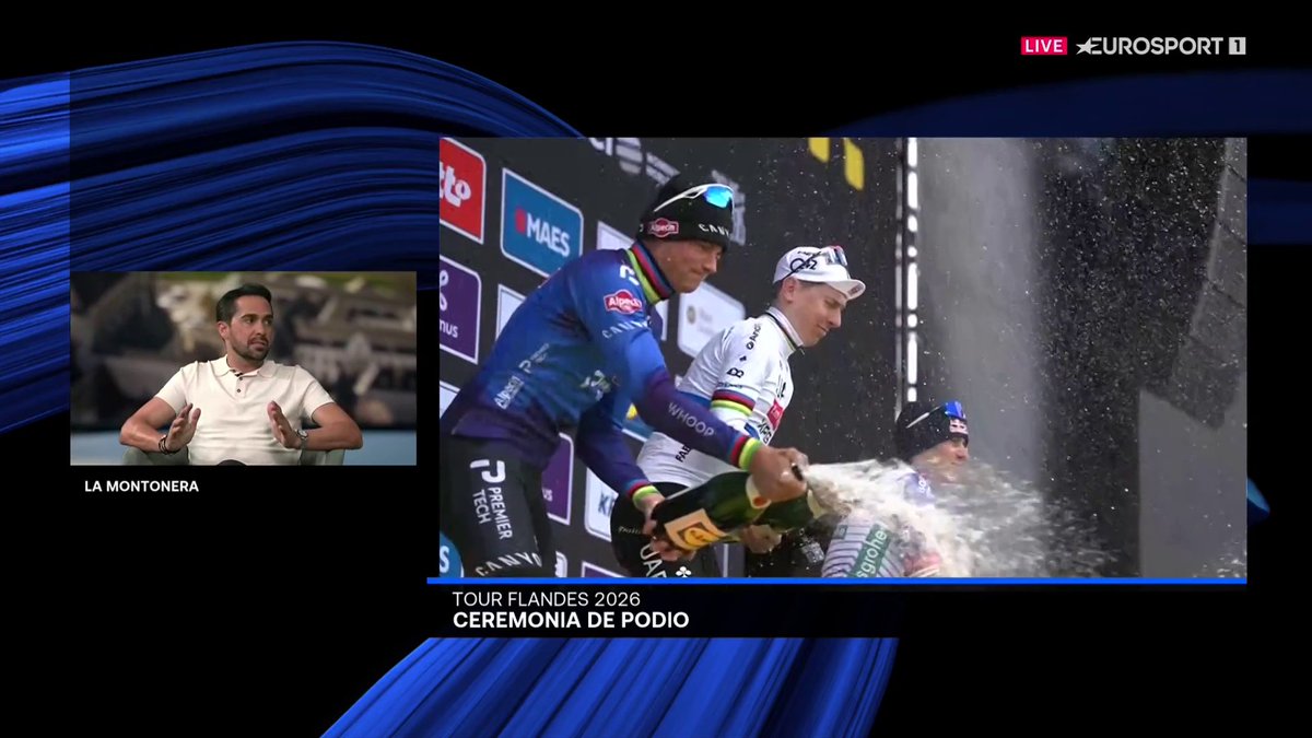 🗣️ El consejo de Contador a Van der Poel en su rivalidad con Pogacar: "Para ganar, a lo mejor tienes que ir a rueda y no pasar al relevo" #RVV26
