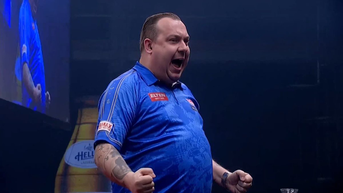 HURRICANE BLOWS WOODHOUSE AWAY! Kim Huybrechts maintains his fine form in Munich! The Belgian averages over 100 to demolish Luke Woodhouse 6-1 and storm through to the last 16 in Munich! 📺 #ET4 | R2
