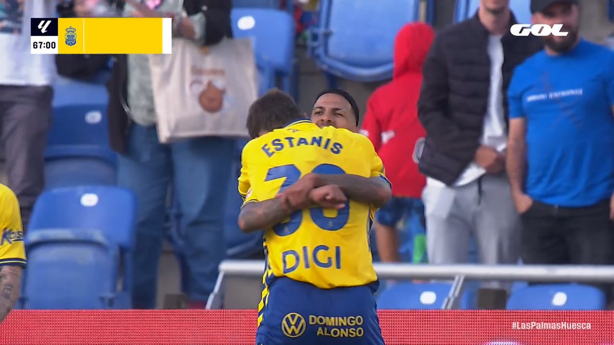 Estanis Pedrola inventándose esto para adelantar a la UD Las Palmas en Gran Canaria. 🎞️ GOL