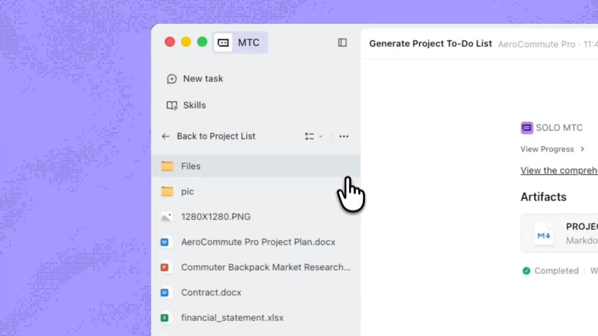 SOLO enables Universal File Management. No switching between apps or searching for the right version, SOLO creates a centralized workspace where every project asset lives. Everything stays synced, ensuring your workflow remains uninterrupted and your project stays clean.