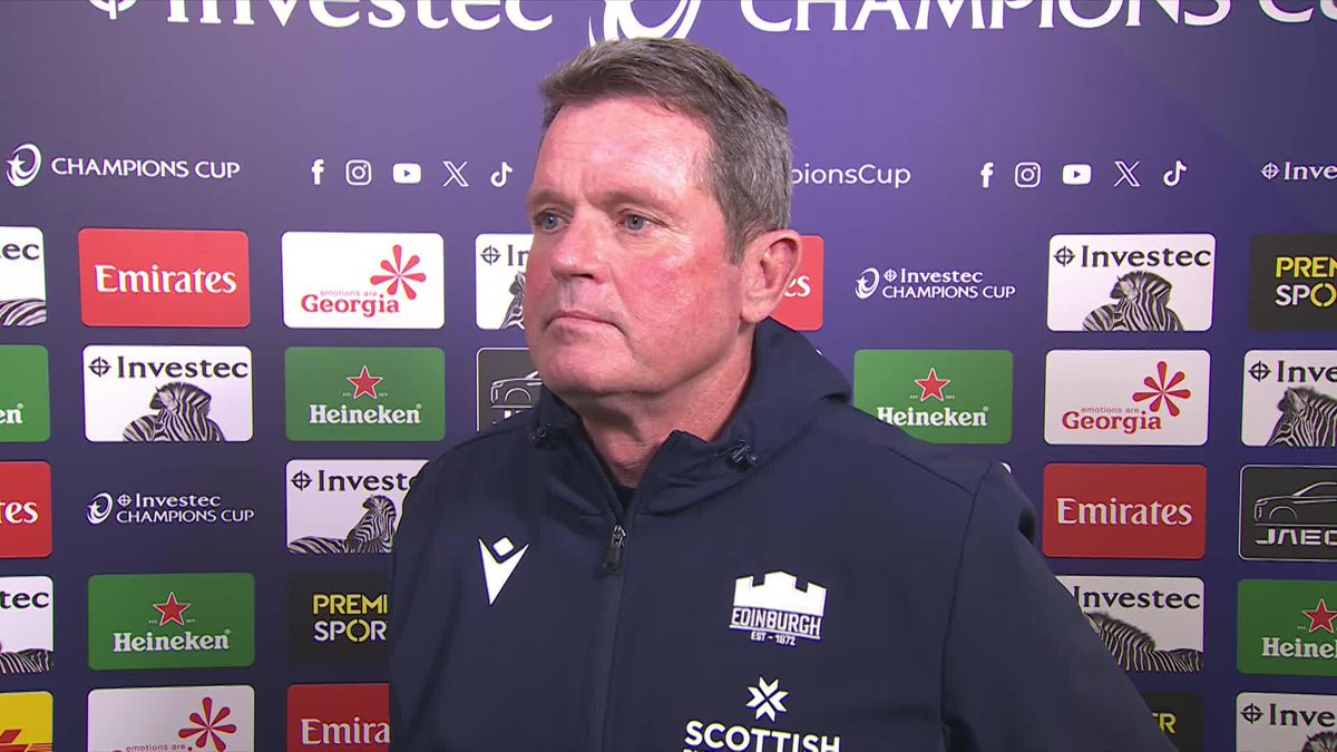 🏰 Edinburgh Rugby head coach Sean Everitt gives his reaction to his side's efforts against Leinster "Very proud of what they put on out there" 🗣️ #InvestecChampionsCup
