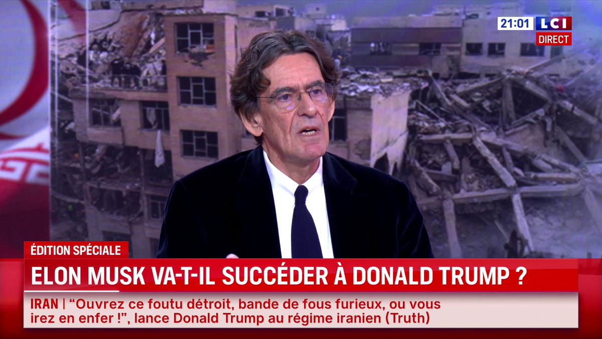 🔴 Elon Musk va-t-il succéder à Donald Trump ? Luc Ferry : 🗣️"Elon Musk dit que 100% des métiers pourront être remplacés bientôt par l'IA. (...) Il faut le prendre au sérieux parce que c'est ce qu'il est en train de faire."