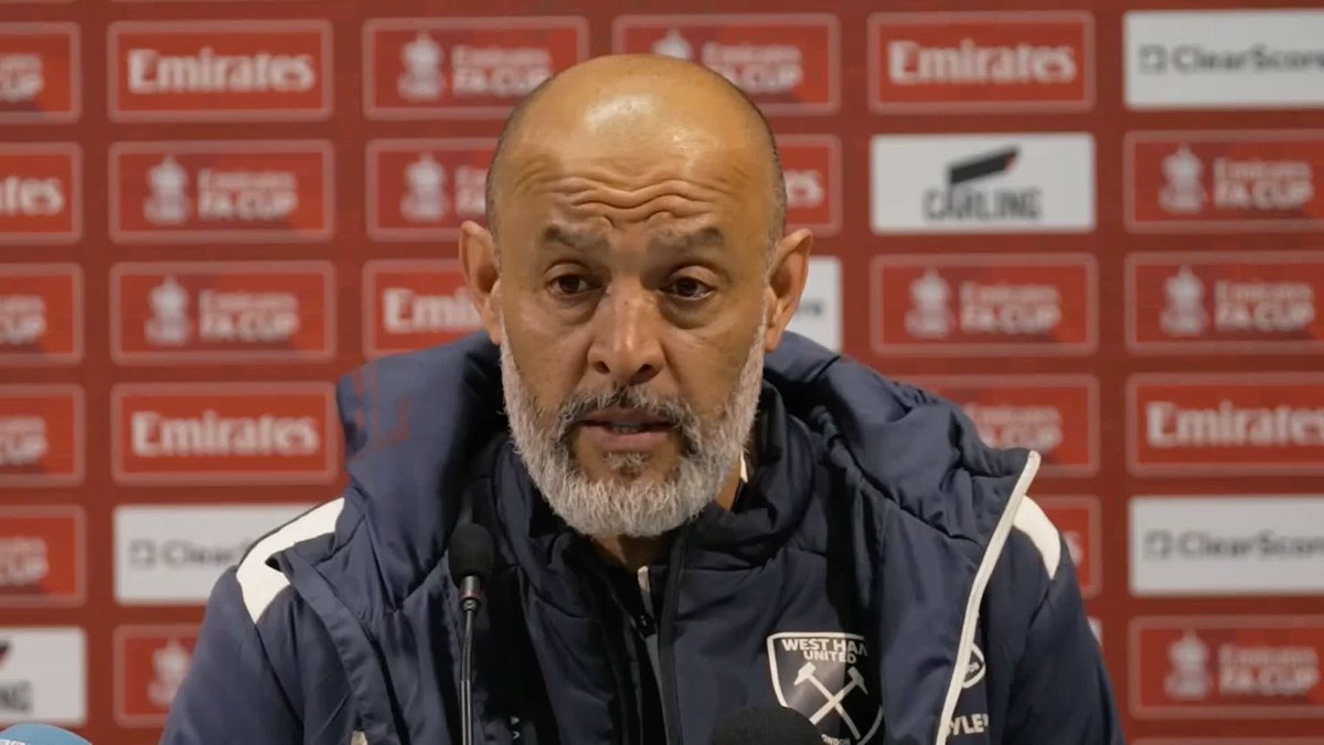 "I saw a group that didn't give up" 💪 Nuno Espirito Santo remains defiant on the mentality shown by West Ham in their FA Cup quarter-final defeat to Leeds and praises the impact of substitute Finlay Herrick ⚒️