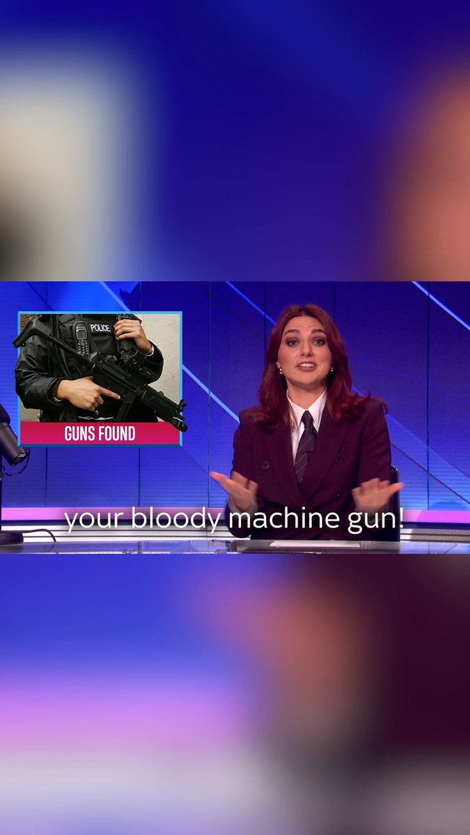 Ania Magliano with a Met Police gun update. #SNLUK #SNL #SaturdayNightLive