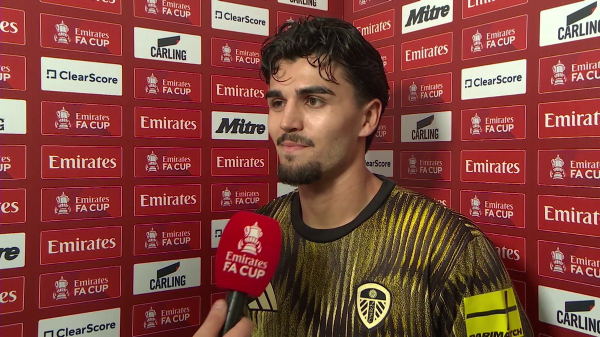 "This will be my first time playing at Wembley, so I'm really excited" 🤩 Player of the Match Pascal Struijk discusses his side's progression to the FA Cup Semi Final, and their draw vs Chelsea 🏆