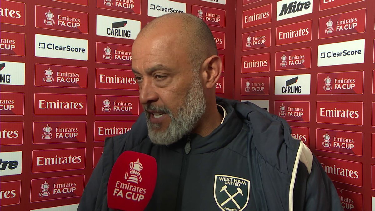 "We're not efficient enough to proceed" ❌ West Ham boss Nuno Espirito Santo discusses his side's exit on penalties in the Quarter Final of the FA Cup to Leeds, and the battle ahead of him.