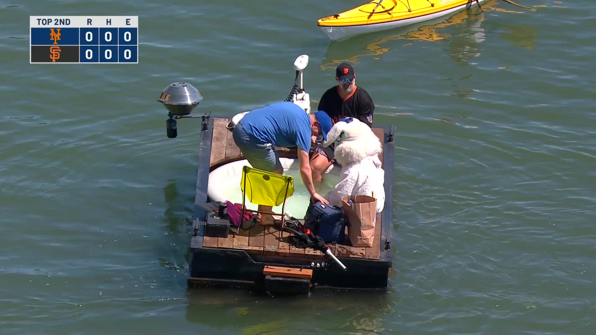 The Easter Bunny is in McCovey Cove
