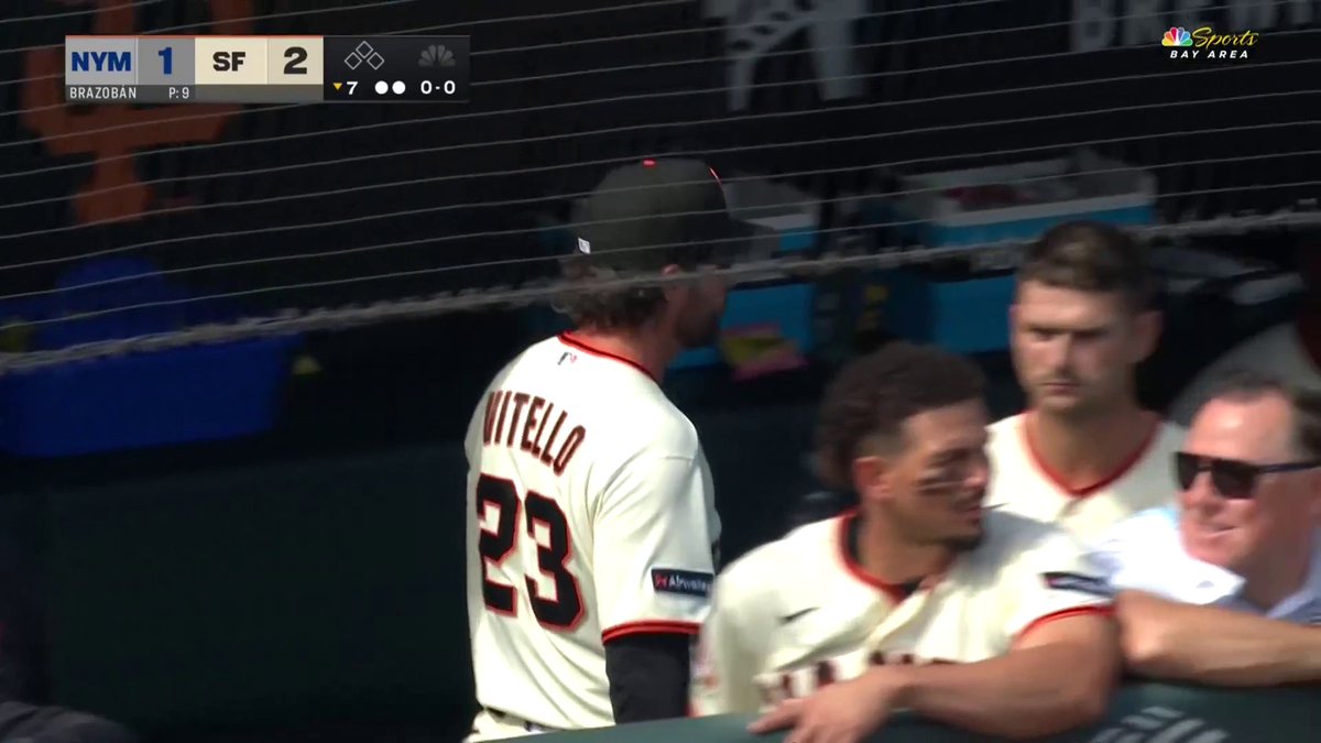 Vitello received his first MLB ejection after arguing this call 🫡