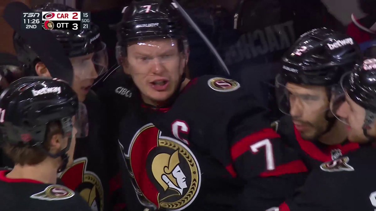 BRADY TKAPTAIN!! 😤 The Ottawa Senators are back in the lead!