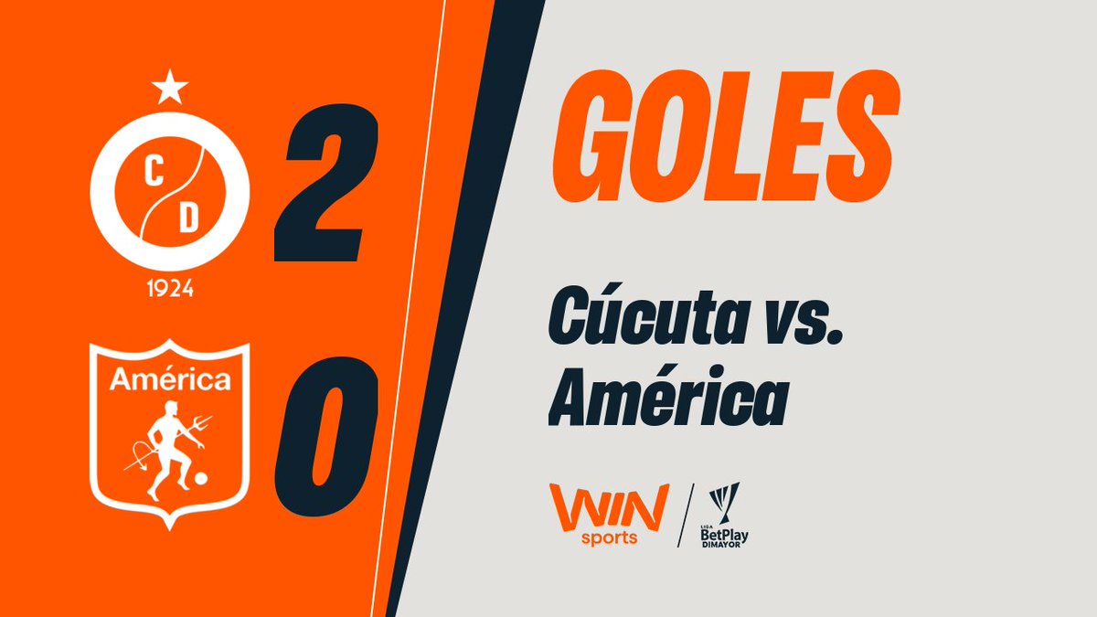 🔴⚫⚽¡Triunfazo del ‘Motilón’ en el General Santander! Con goles de Jaime Peralta y Léider Berdugo, Cúcuta Deportivo FC venció 2-0 a América de Cali de Cali en la jornada 16 de #LALIGAxWIN.