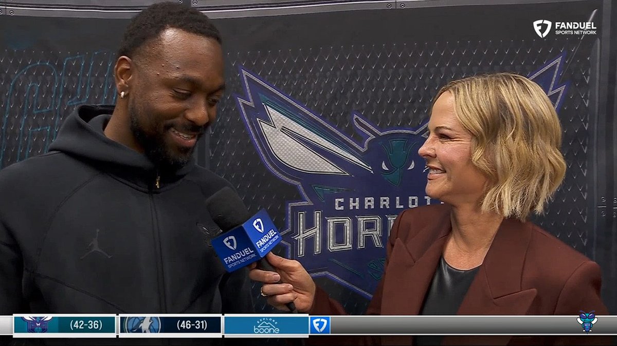 🎙️ Kemba Walker on Kon Knueppel: "He's special. More than basketball, he's just a great person... he came in and changed the culture around here, which is hard to do, especially as a rookie. He's been amazing." Shannon Spake caught up with Kemba before the game... great answers!