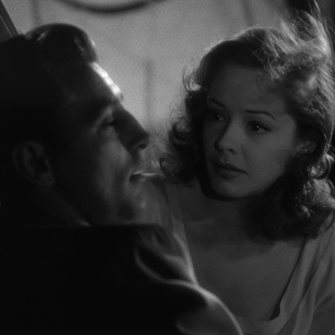 Evening viewing recommendation? On Criterion Channel, watch OUT OF THE PAST (1947) in our Jacques Tourneur collection! 🖤 Everything you want in a film noir you’ll find here: a tenacious detective (Robert Mitchum) spinning his wheels to make good, a drop-dead beauty (Jane Greer) up to no good, and a moneyed mobster (Kirk Douglas) with a shark’s grin, plus double crosses, fall guys, shadowy rooms, and bleak souls.