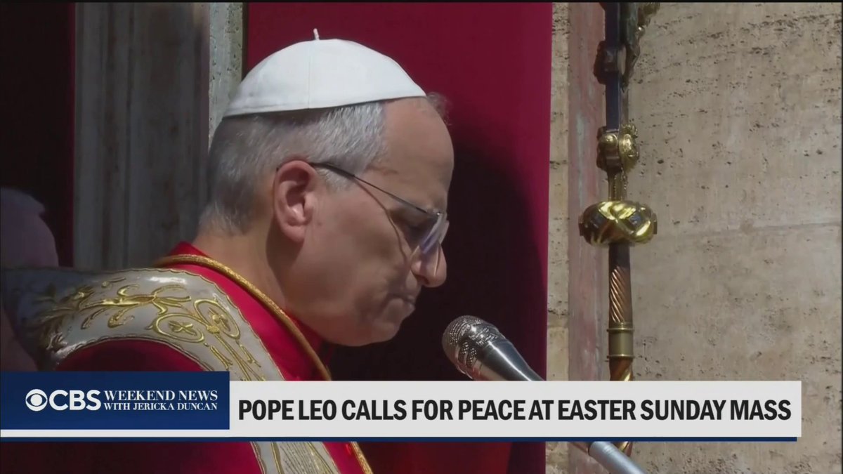 In his first Easter as Pontiff, Pope Leo, the First American pope, called for peace amid an American war in Iran. CBS News’ Chris Livesay reports.