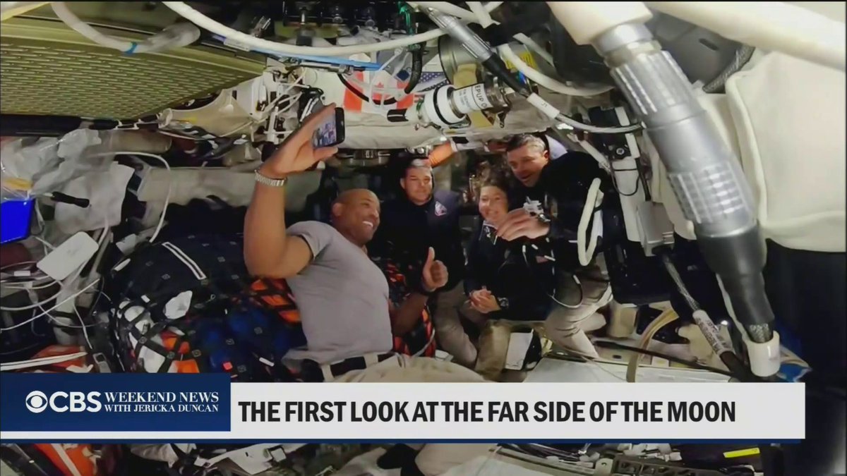 NASA's Artemis II will loop around the moon's far side Monday night, setting a new distance record from Earth. In the lead-up, the crew has been taking in breathtaking sights from space. CBS News’ Mark Strassmann has more.