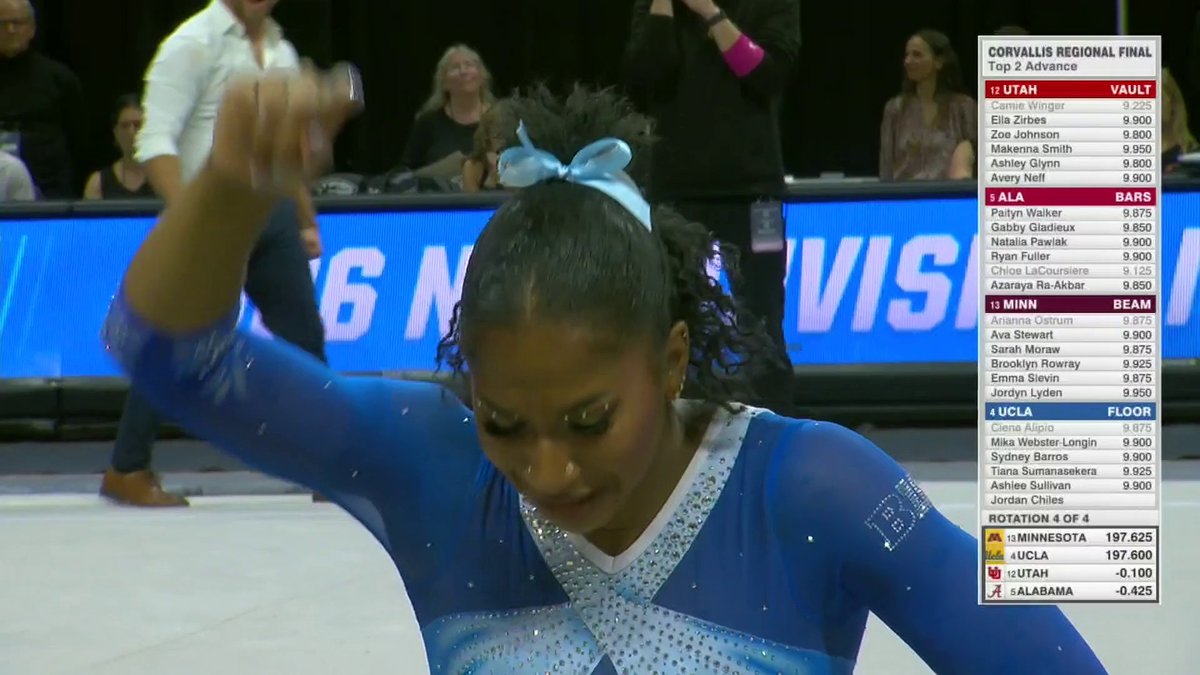 JORDAN CHILES STAYS PERFECT 🌟 Chiles was overcome with emotion after scoring her EIGHTH perfect 10 on the season 👏