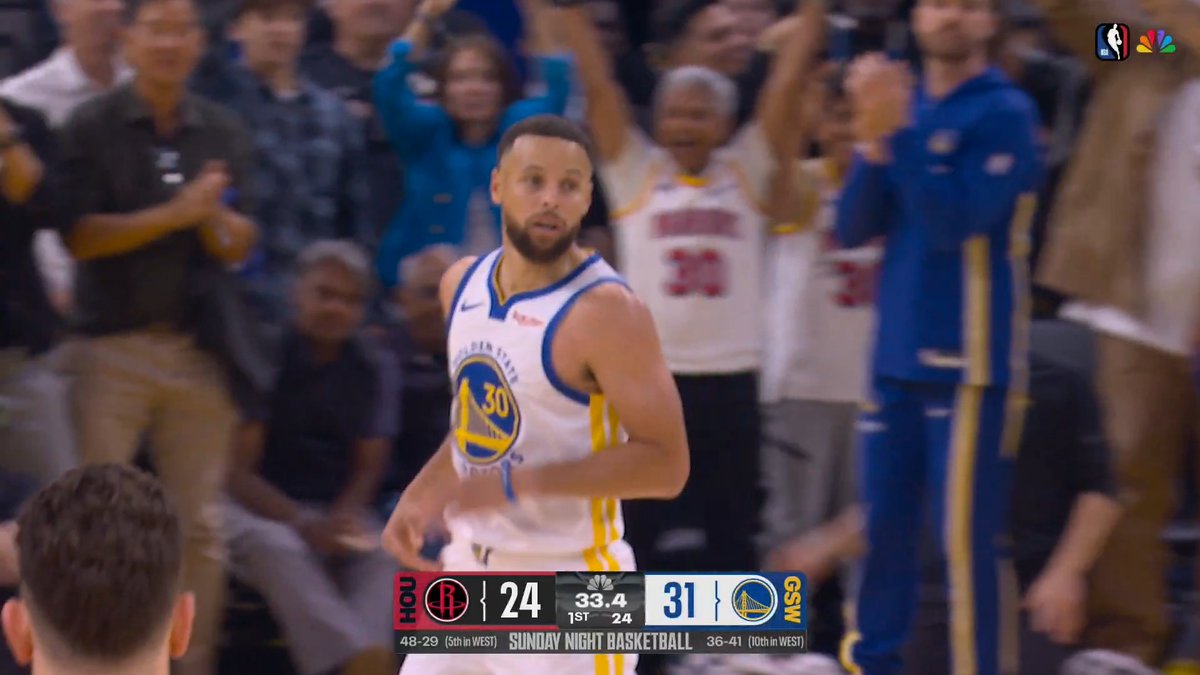 Stephen Curry with the DEEP THREE ‼️ 📺 NBA on NBC and Peacock