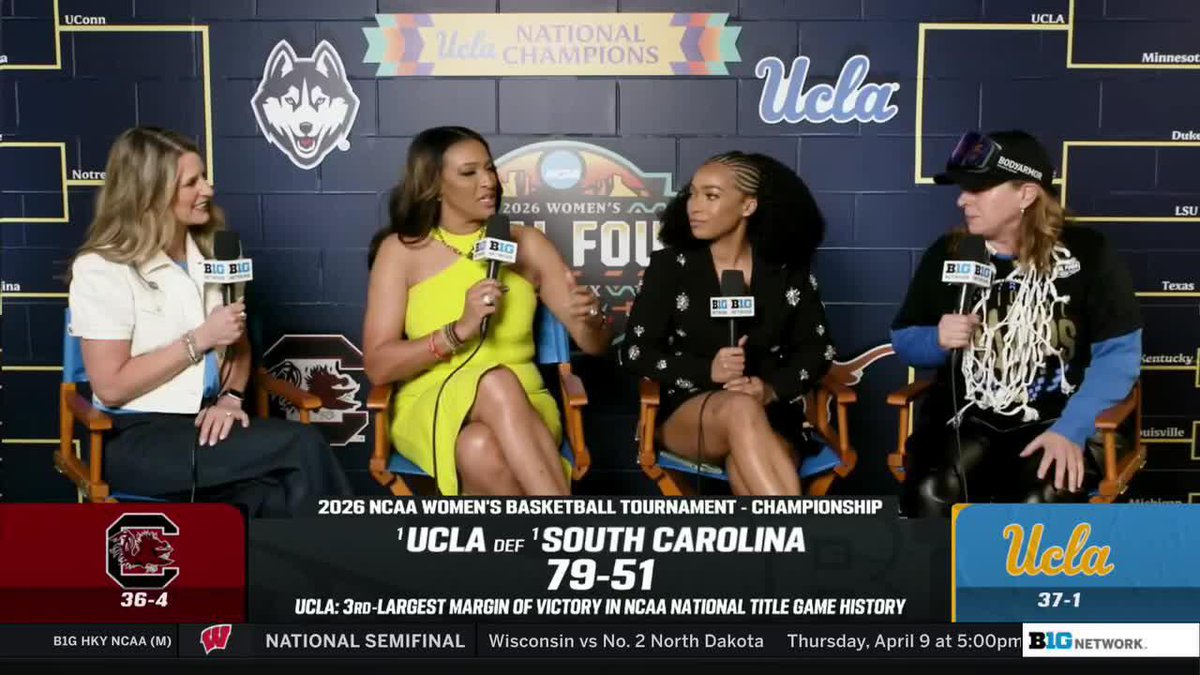 "Those are the hugs I will never forget." 🤗 Cori Close chats with Big Ten Network about guiding UCLA Women's Basketball to the #MarchMadness title 🏆