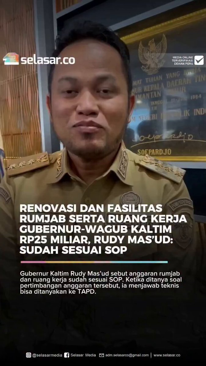 Hmmm.. Apa bener udh sesuai SOP nih Pak Tito? KEMENDAGRI Pak Purbaya #UangKita Gimana Pak Prabowo Subianto ? Inikah efisiensi? 25M Klo buat bangun jalan rusak bs dpt brp meter ya? 🤔